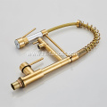 Countertop installation pull-out kitchen gold spring faucet